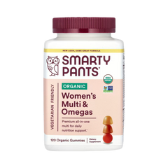 SmartyPants Vitamins, Organic Women's Multi & Omegas, 120 Organic Gummies