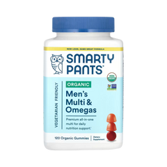 SmartyPants Vitamins, Organic, Men's Multi & Omegas Gummies, 120 Organic Gummies