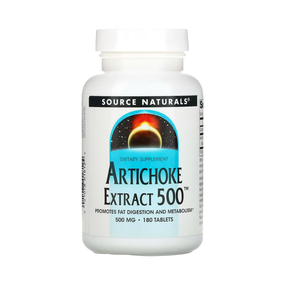 Source Naturals, Artichoke Extract, 500 Mg, 180 Tablets