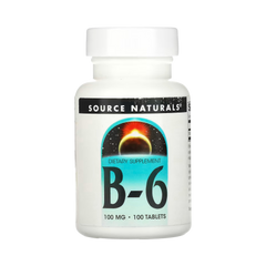 Source Naturals, B-6, 100 Mg, 100 Tablets