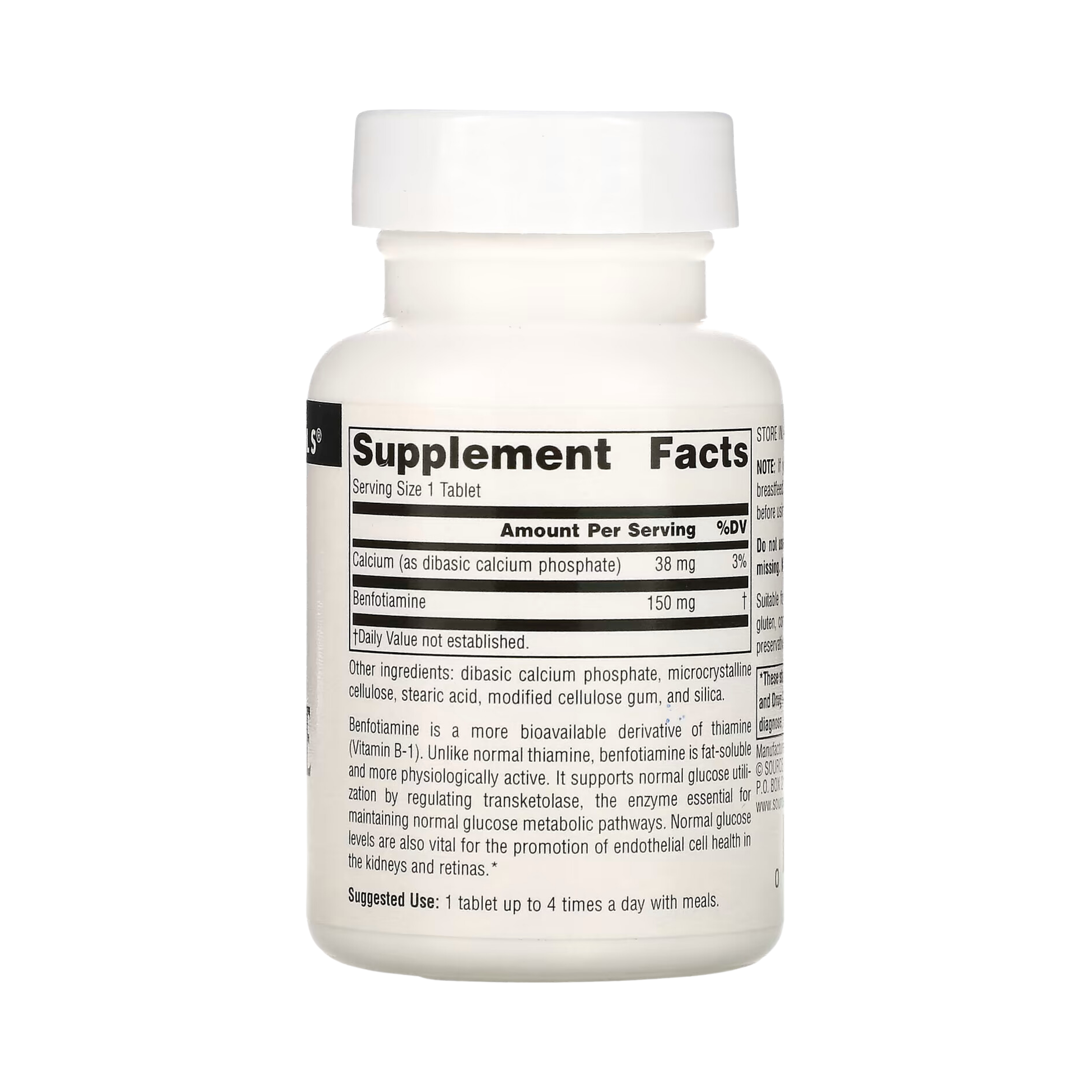 Source Naturals, Benfotiamine, 150 Mg, 60 Tablets