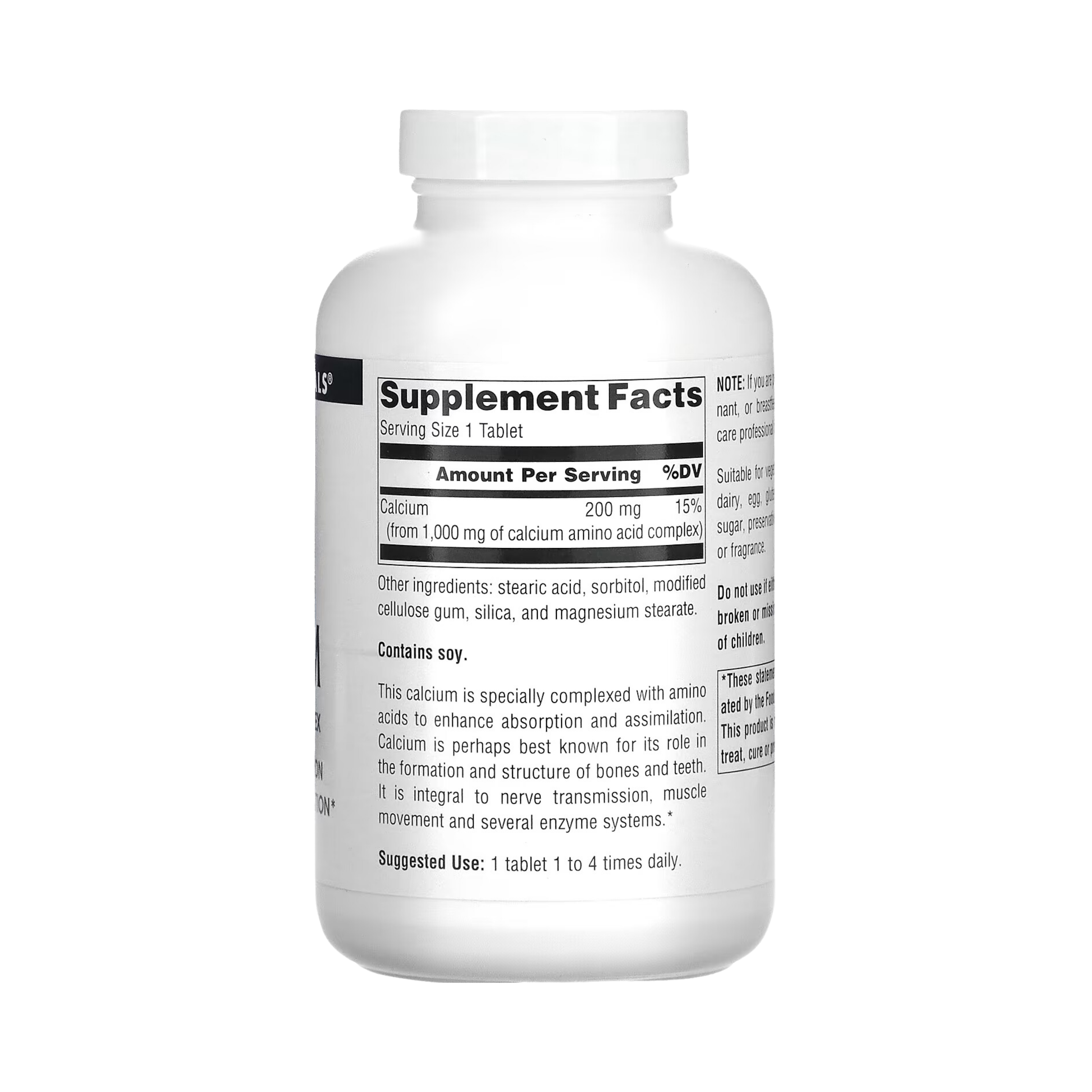 Source Naturals, Calcium, 200 Mg, 100 Tablets