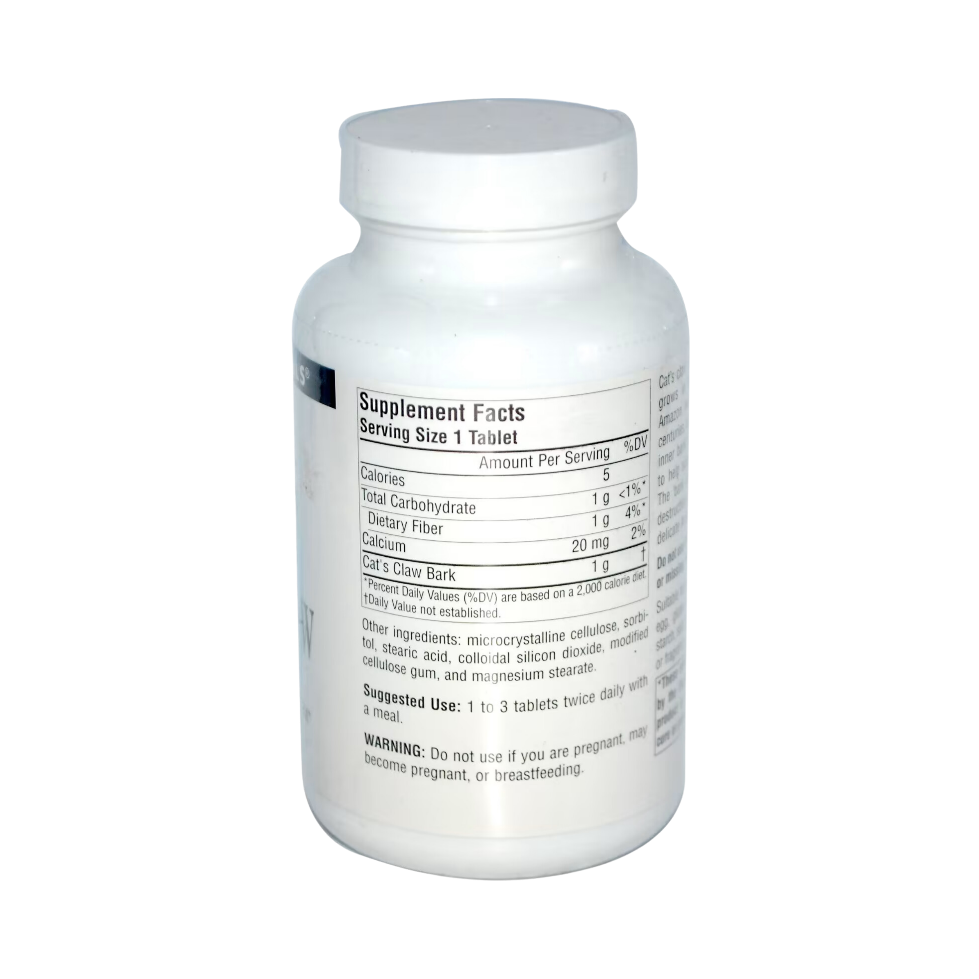Source Naturals, Cat's Claw Bark Una de Gato, 1000mg, 30 Tablets
