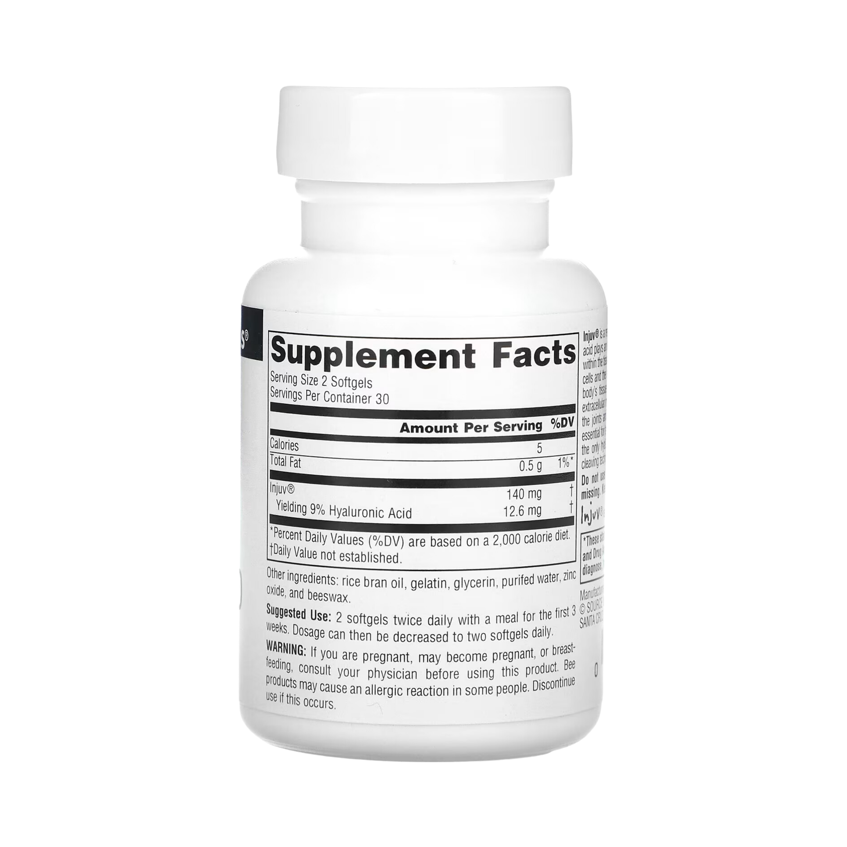 Source Naturals, Hyaluronic Acid, Injuv, 70 Mg, 30 Softgels
