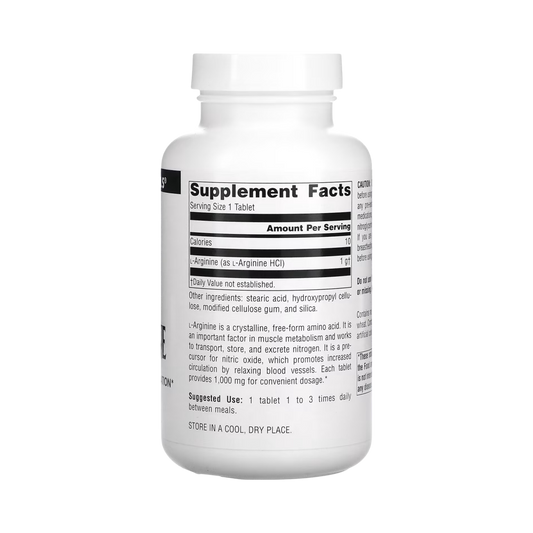 Source Naturals, L-Arginine, 1000 Mg, 50 Tablets