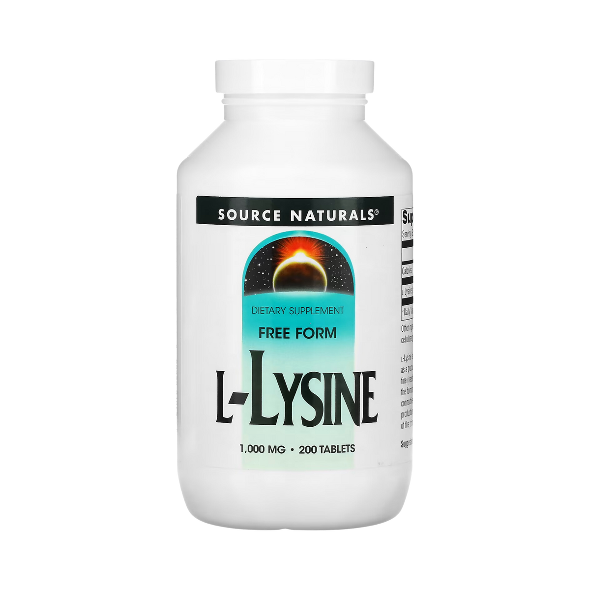 Source Naturals, L-Lysine, 200 Tablet