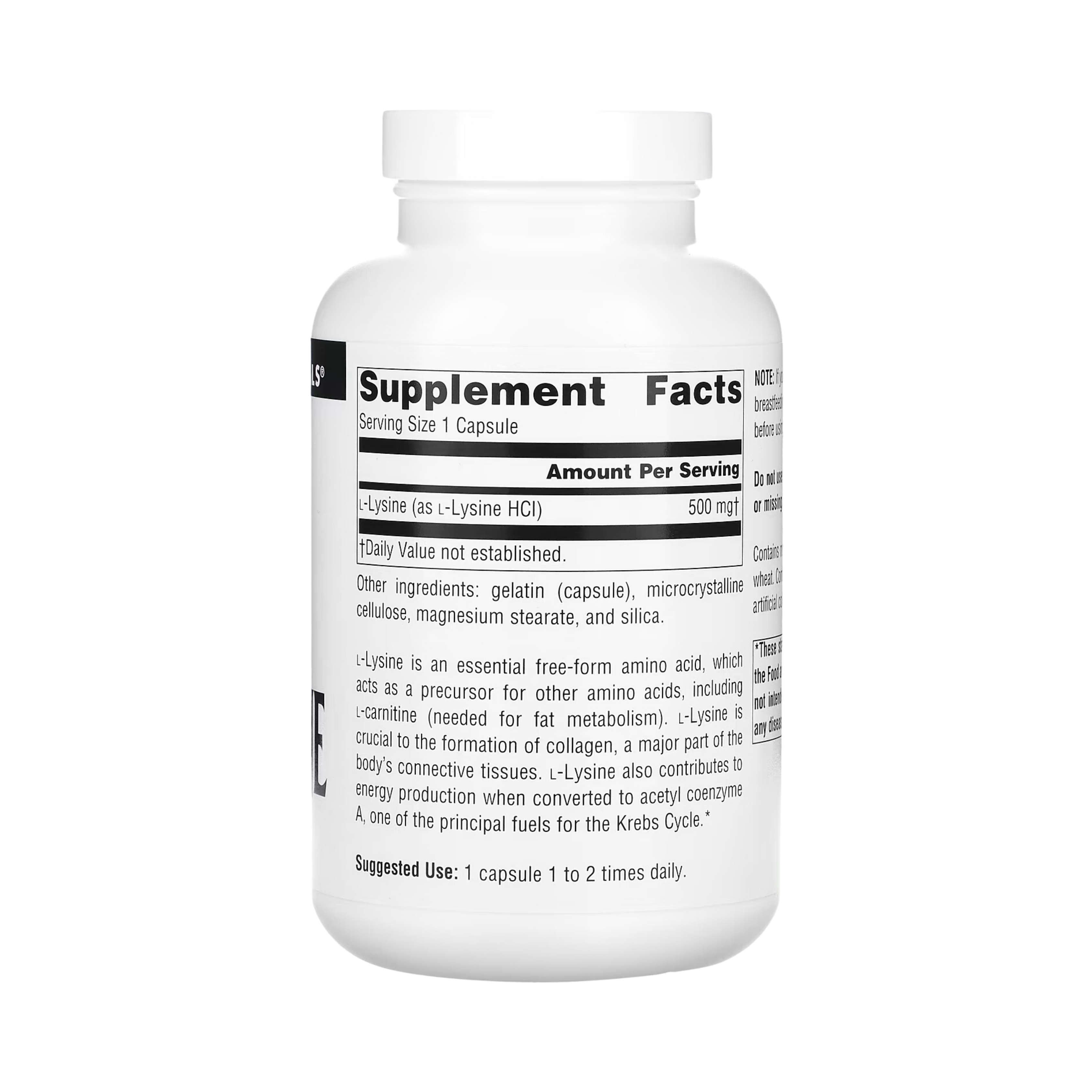 Source Naturals, L-Lysine, 500 Mg, 200 Capsules