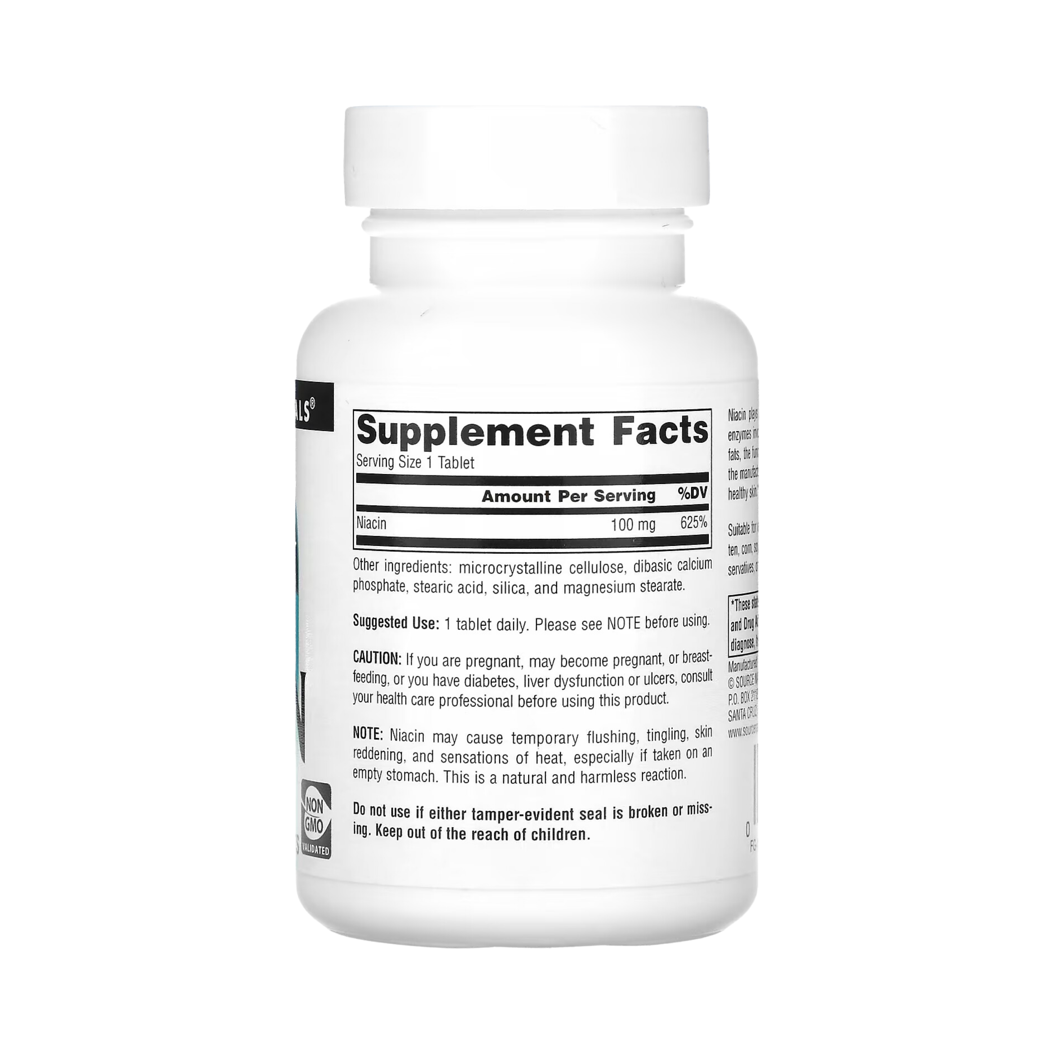 Source Naturals, Niacin, 100 Mg, 100 Tablets
