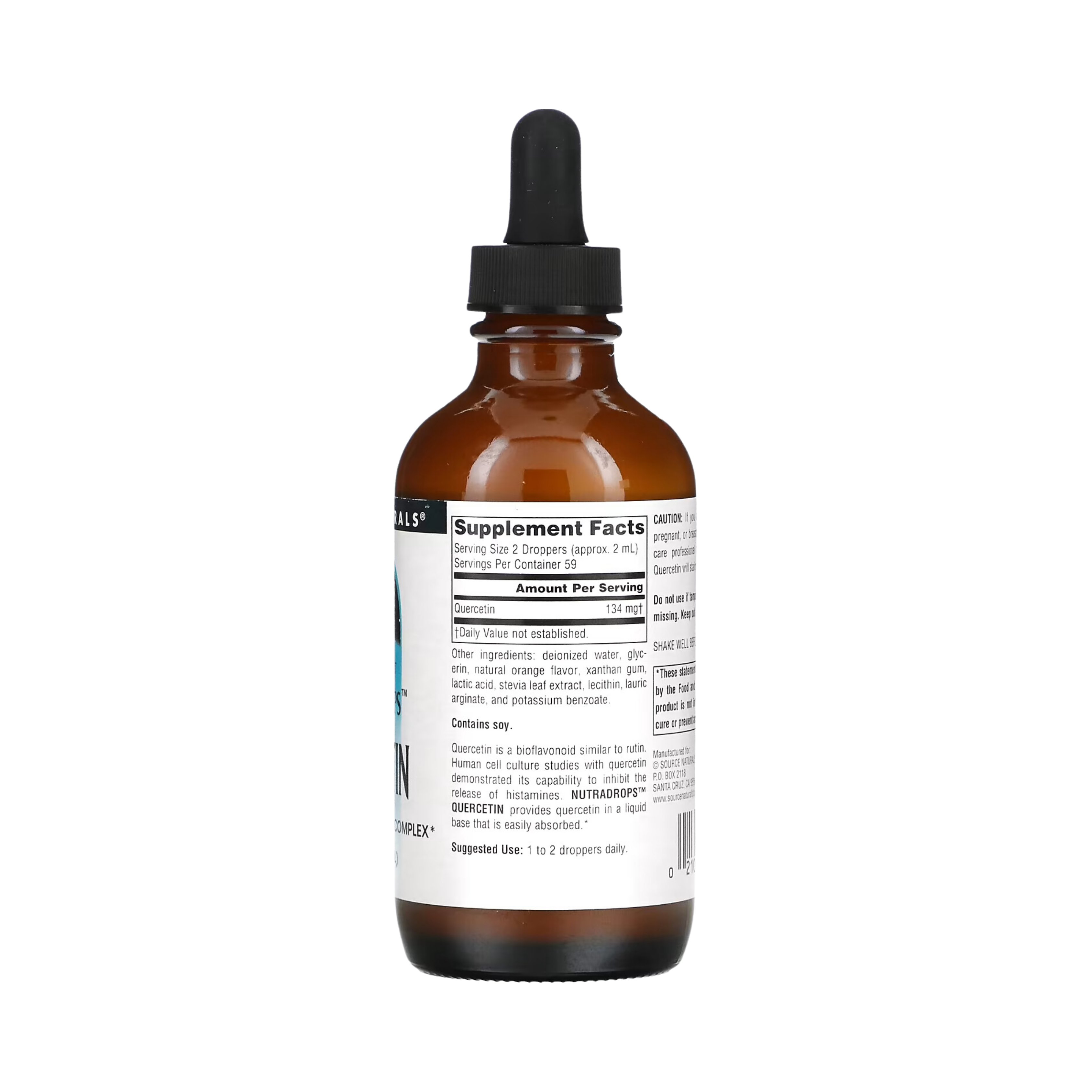 Source Naturals, Quercetin, NutraDrop 2 Oz Liquid