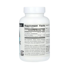 Source Naturals, Pantothenic Acid 100 Mg, 100 Tablets