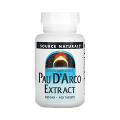 Source Naturals, Pau D'Arco Extract, 500 Mg, 50 Tablets