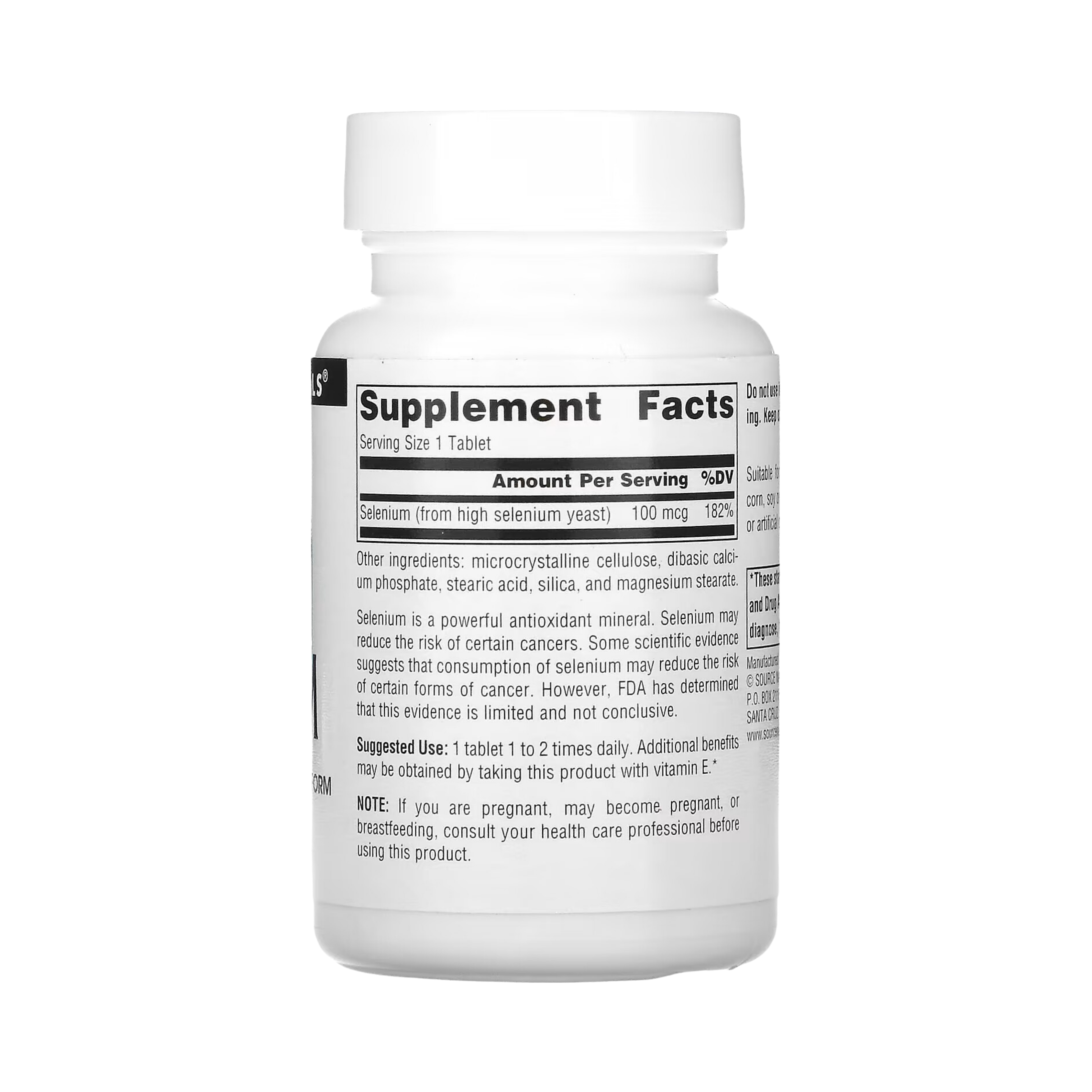 Source Naturals, Selenium, 100 Mcg, 100 Tablets