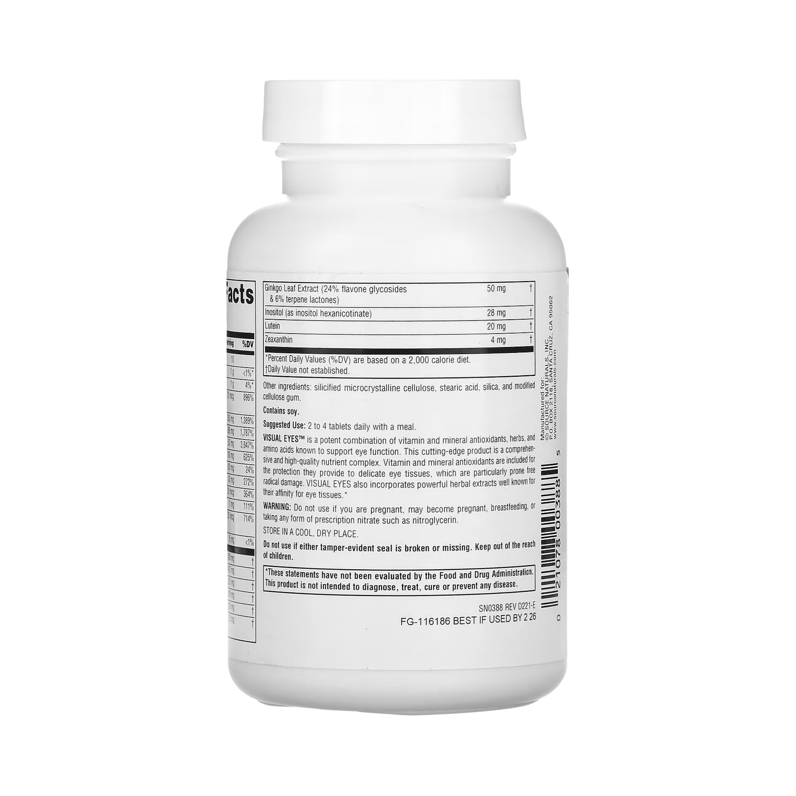 Source Naturals, Visual Eyes, 60 Tablets