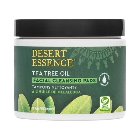 Desert Essence, Tea Tree Oil Facial Cleansing, 50 Pads