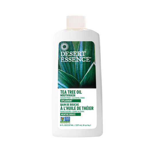 Desert Essence, Tea Tree Oil Mouthwash w/Spearmint, 8 Fl Oz