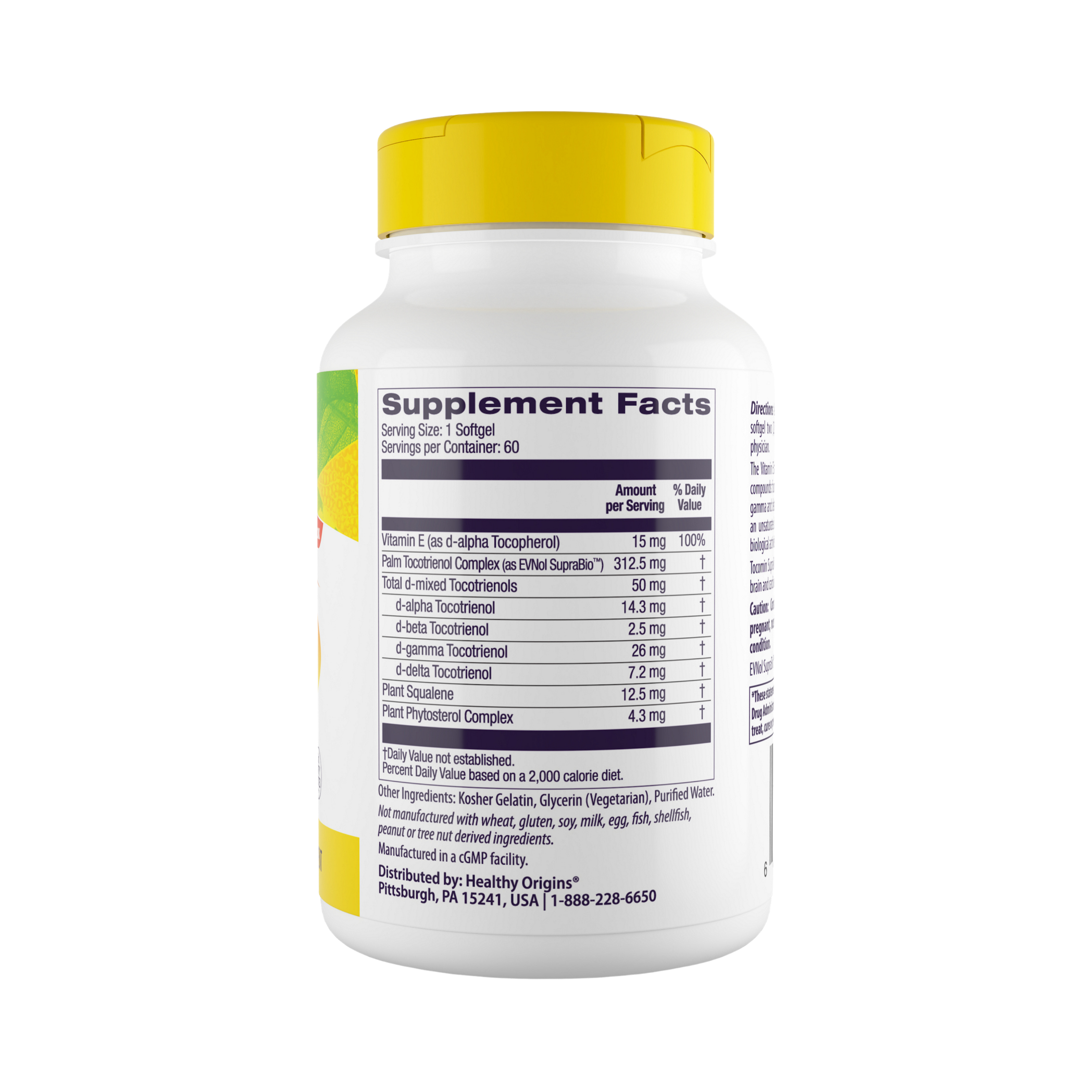 Healthy Origins, Tocomin Suprabio, Tocotrienols, 50 Mg, 60 Softgels