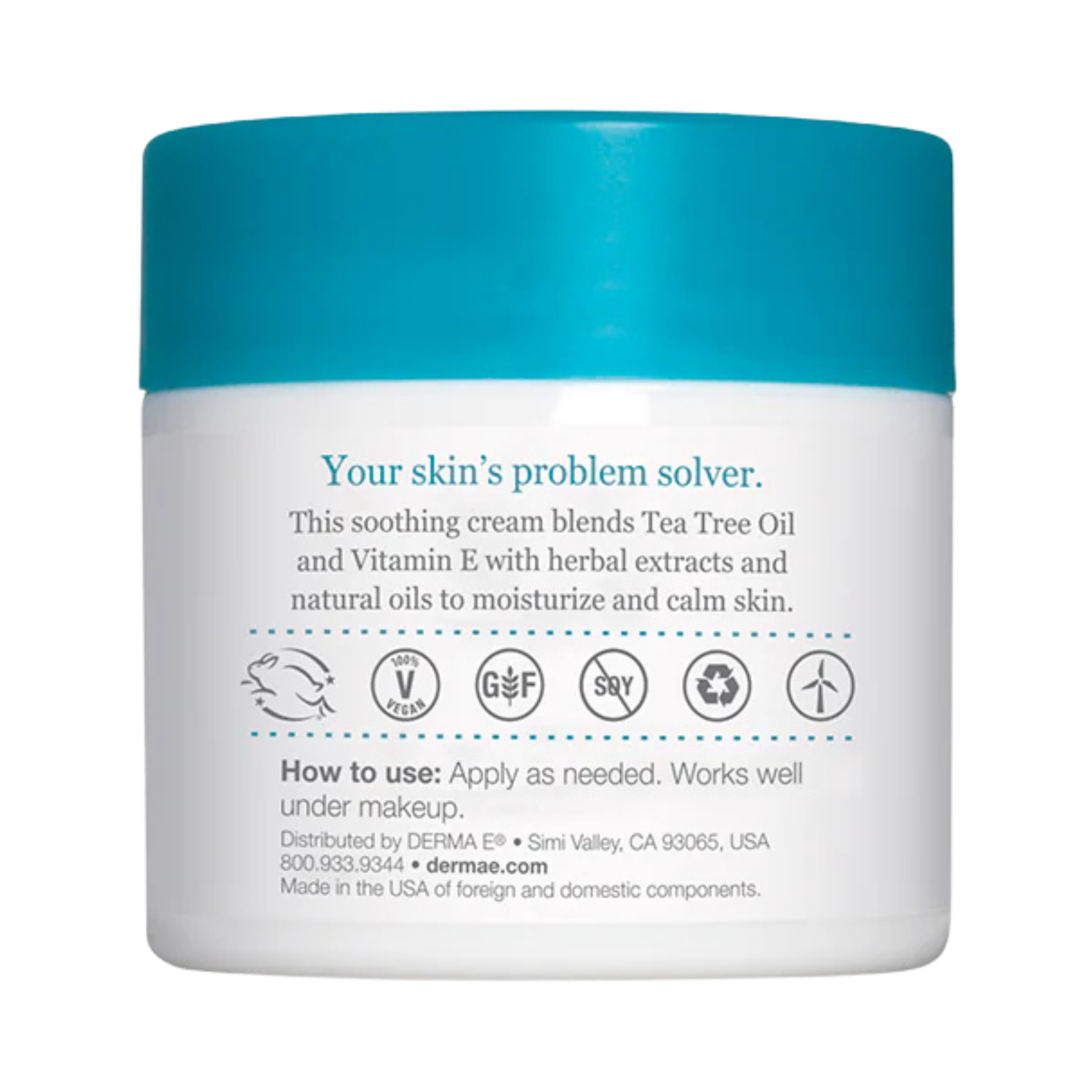 Derma E, Tea Tree and Vitamin E Relief Cream, 4 Oz