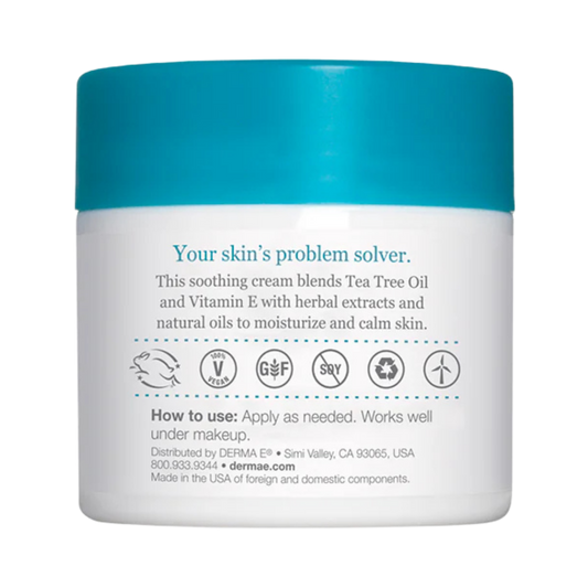 Derma E, Tea Tree and Vitamin E Relief Cream, 4 Oz