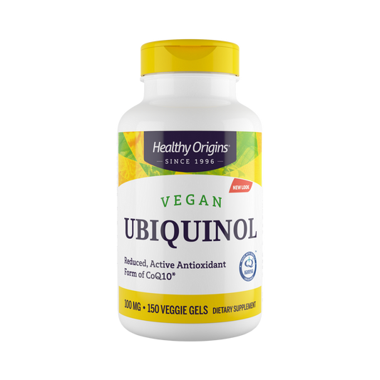 Healthy Origins, UBIQUINOL, Active From Of COQ10, Vegan 100 Mg, 150 Veggie Caps