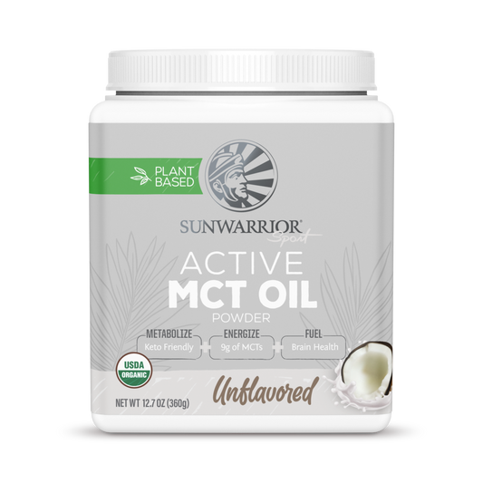 Sunwarrior, Sport, Active MCT Oil Powder, Unflavored, 360 g