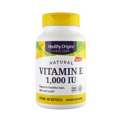 Healthy Origins, Vitamin E, 1000 IU, Natural MIxed Toco, 60 Softgels