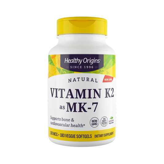 Healthy Origins, Vitamin K2 As MK-7, 100 Mcg, 180 Veggie Gels