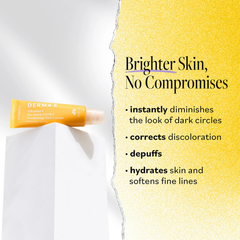 Derma E, Vitamin C Eye Cream, No Dark Circles Perfecting Cream, 0.5 Oz