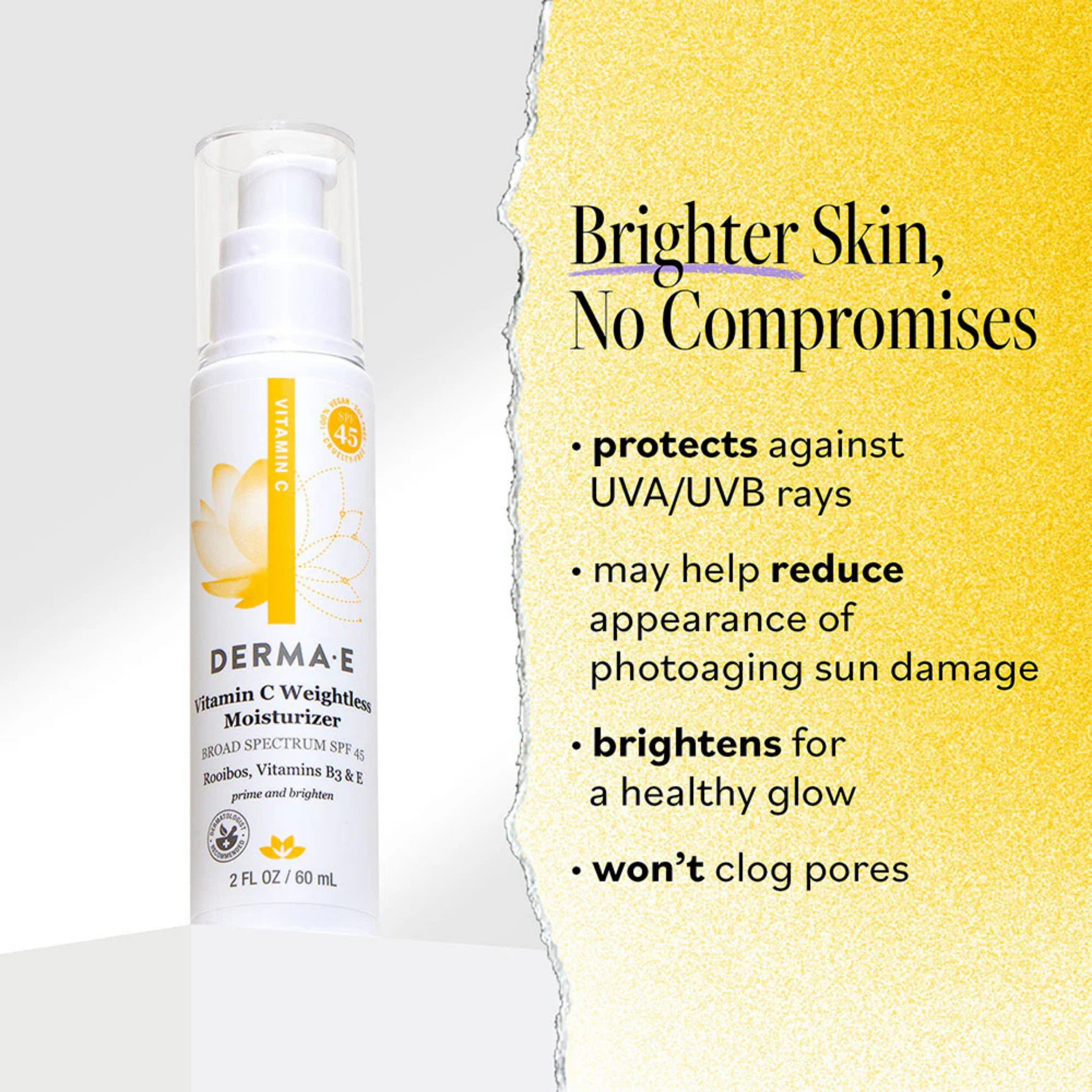 Derma E, Vitamin C Weightless Moisturizer SPF 45, 2 Oz