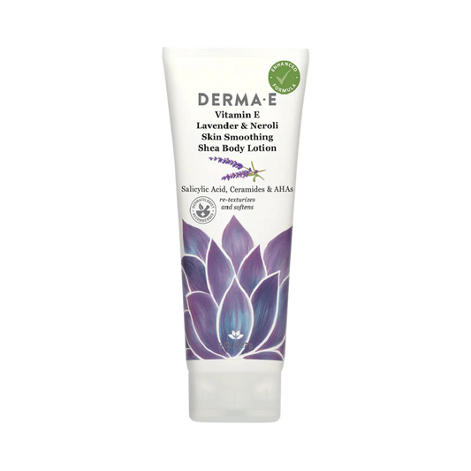Derma E, Vitamin E Lavender & Neroli Skin Smoothing Shea Body Lotion, 8 Oz