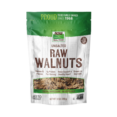 NOW Foods, Real Food, Raw Walnuts, Unsalted, 12 Oz