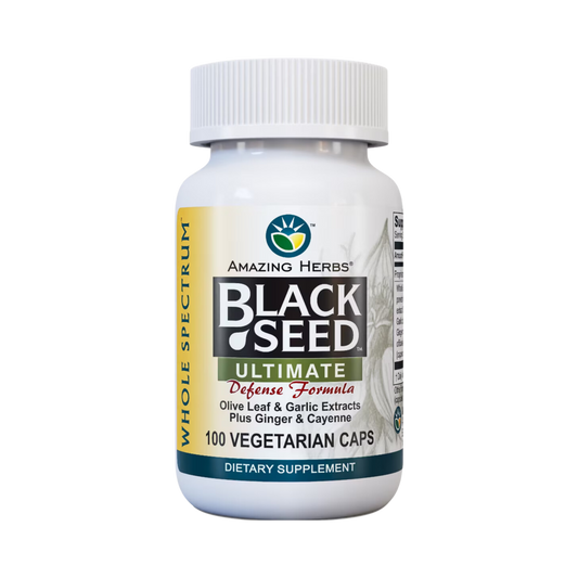 Amazing Herbs, Whole Spectrum, Black Seed, Ultimate Defense Formula, 100 Vegetarian Caps