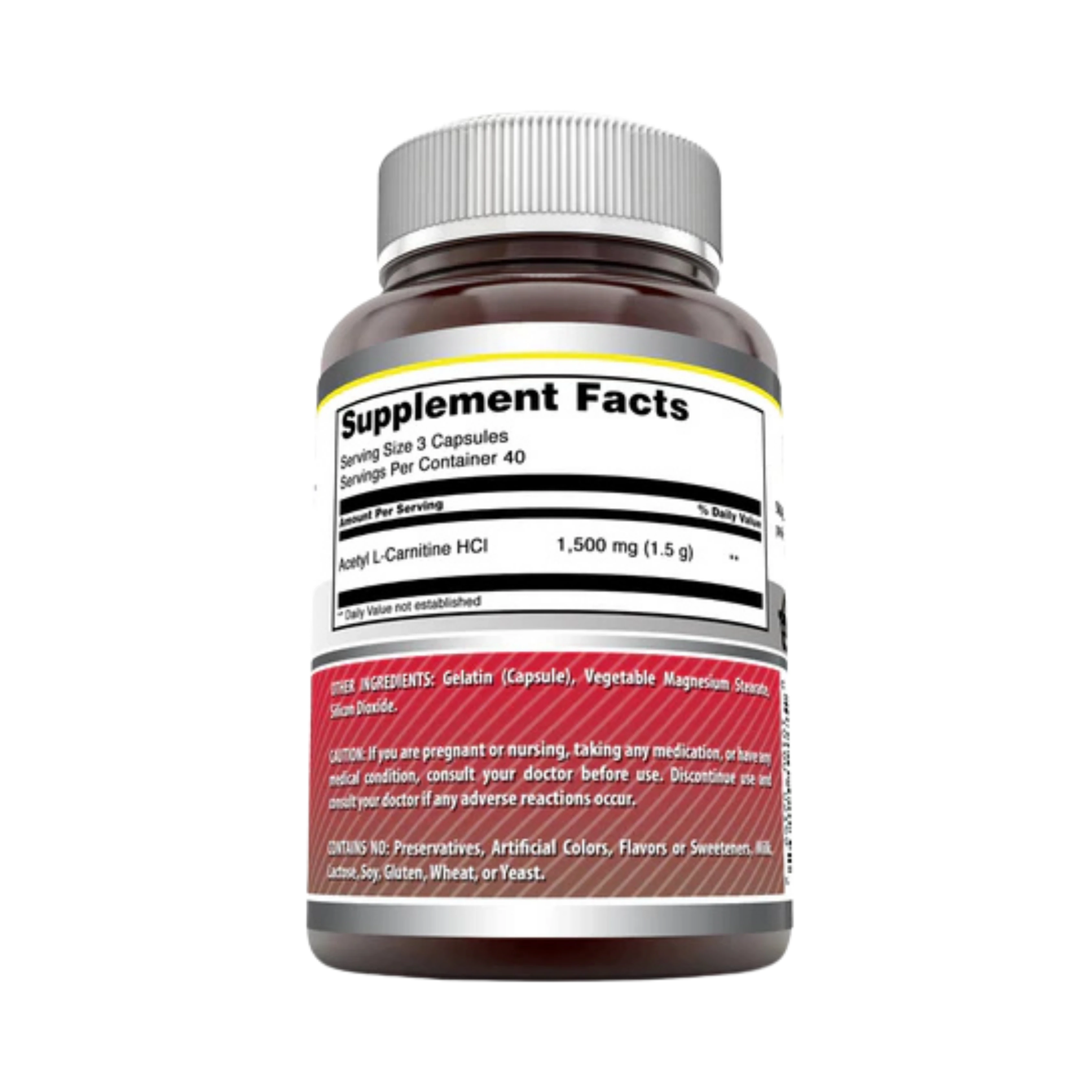 Amazing Formulas, Acetyl L-Carnitin, 1500 Mg, 120 Vegetarian Capsules