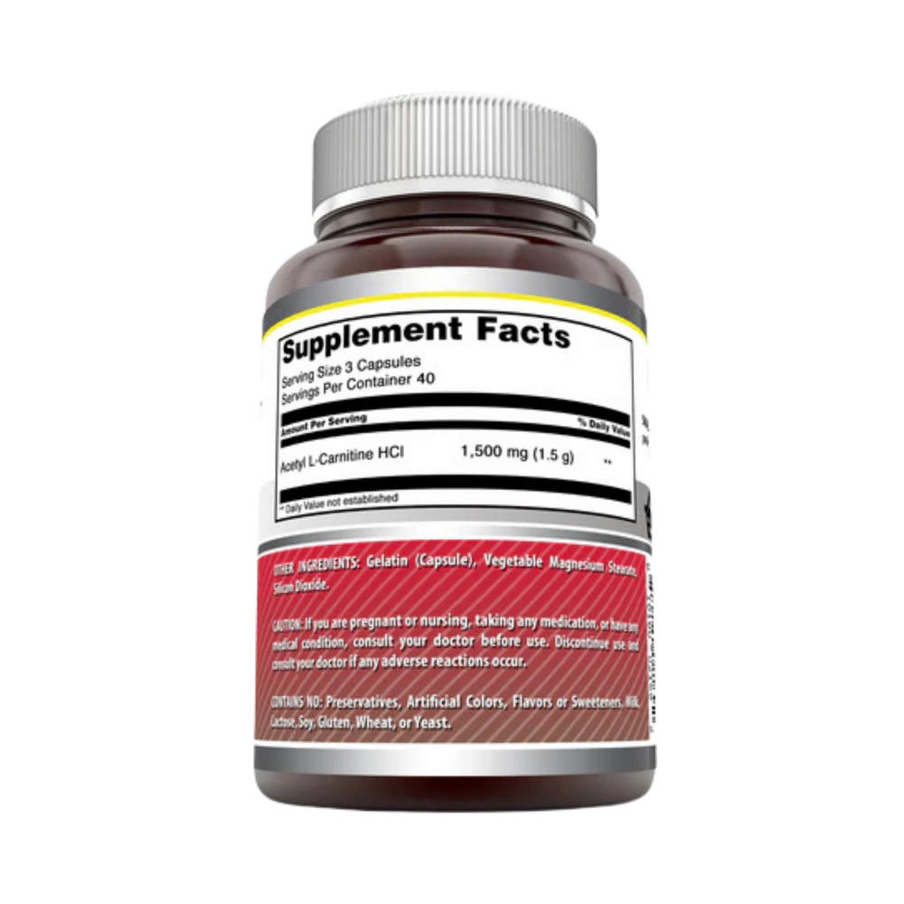 Amazing Formulas, Acetyl L-Carnitin, 1500 Mg, 120 Vegetarian Capsules