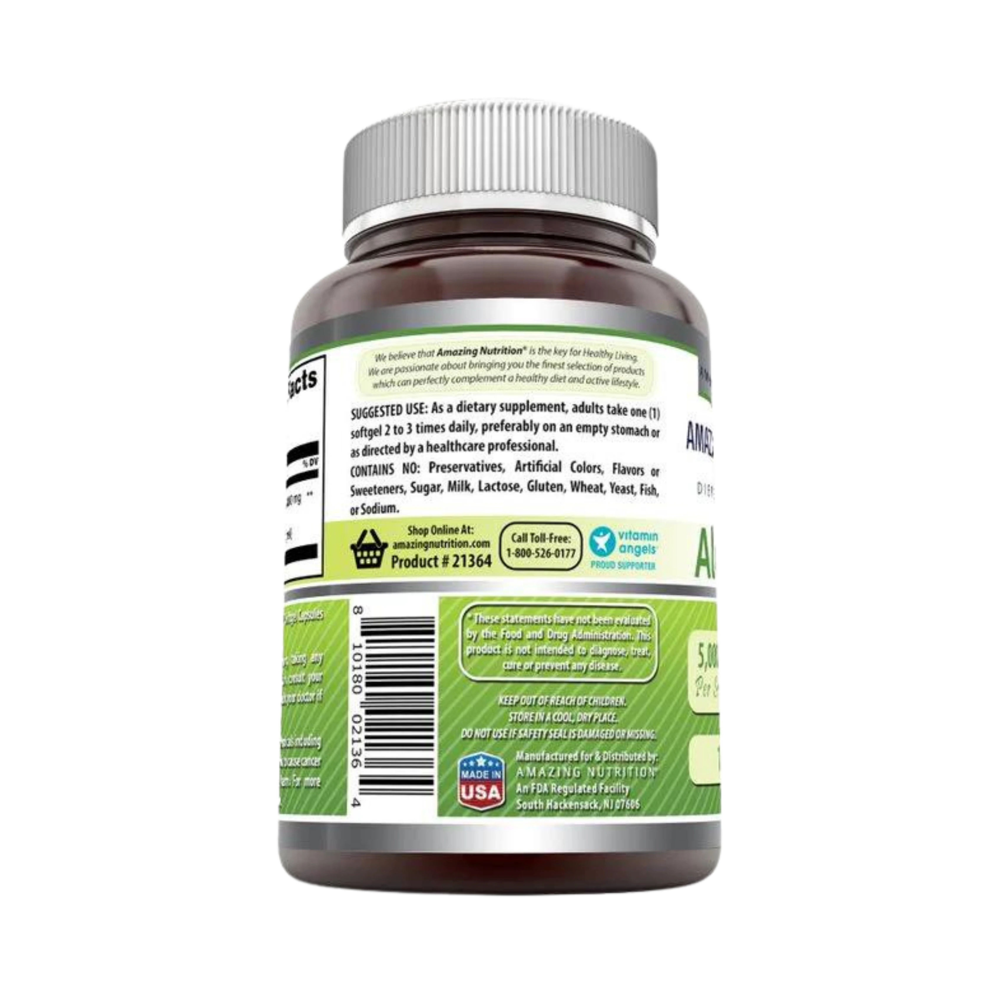 Amazing Formulas, Aloe Vera, 5000 mg, 120 Softgels