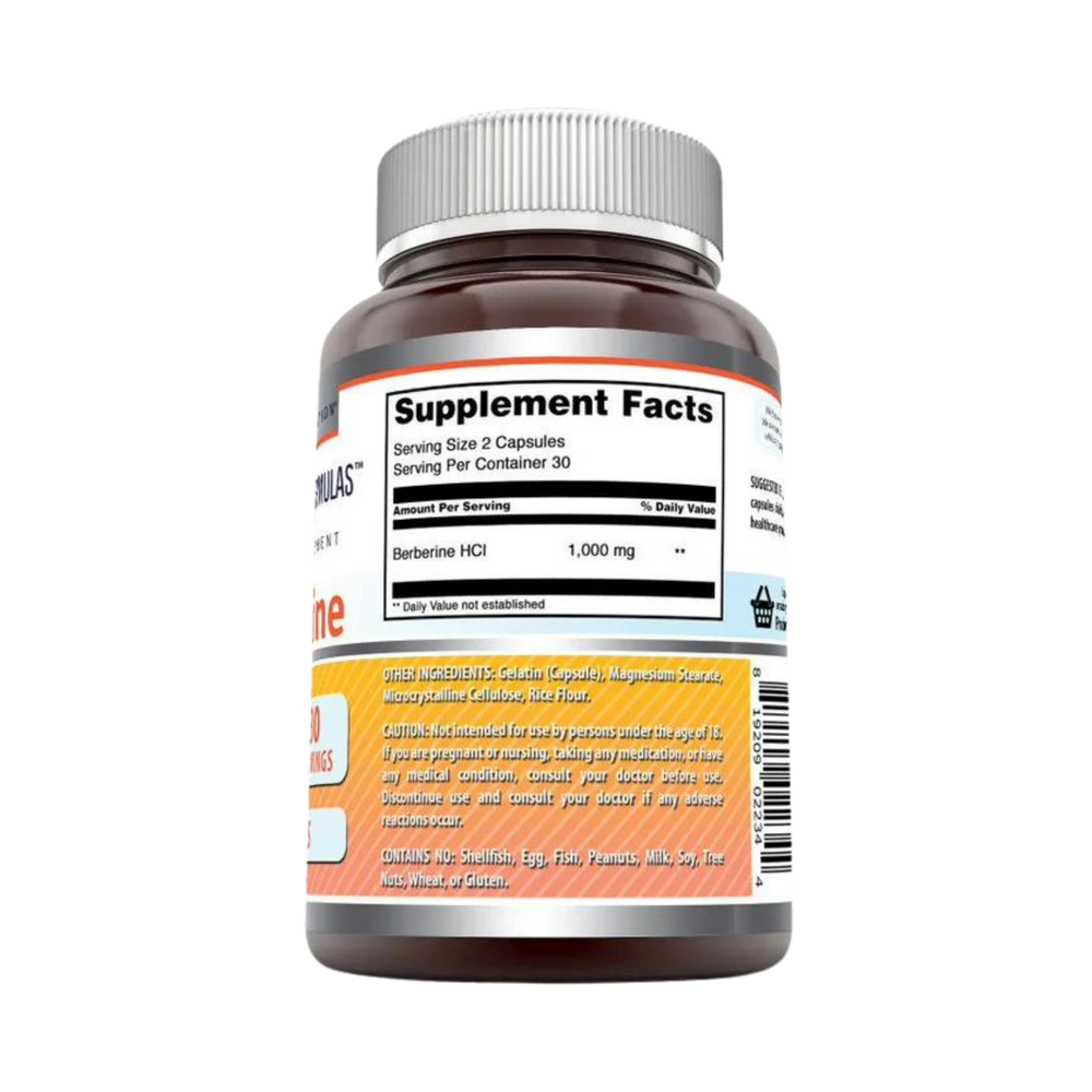 Amazing Formulas, Berberine, 1000 Mg, 60 Capsules