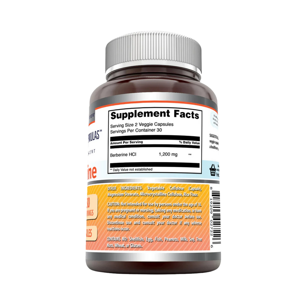 Amazing Formulas Berberine, 1200 Mg Per Serving, 60 Veggie Capsules