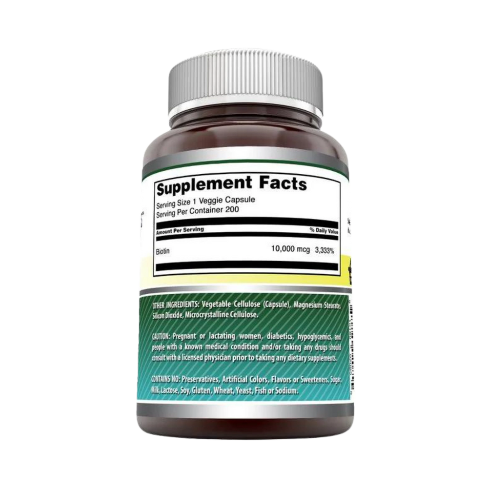 Amazing Formulas, Biotin Supplement, 10,000 mcg, 200 Capsules