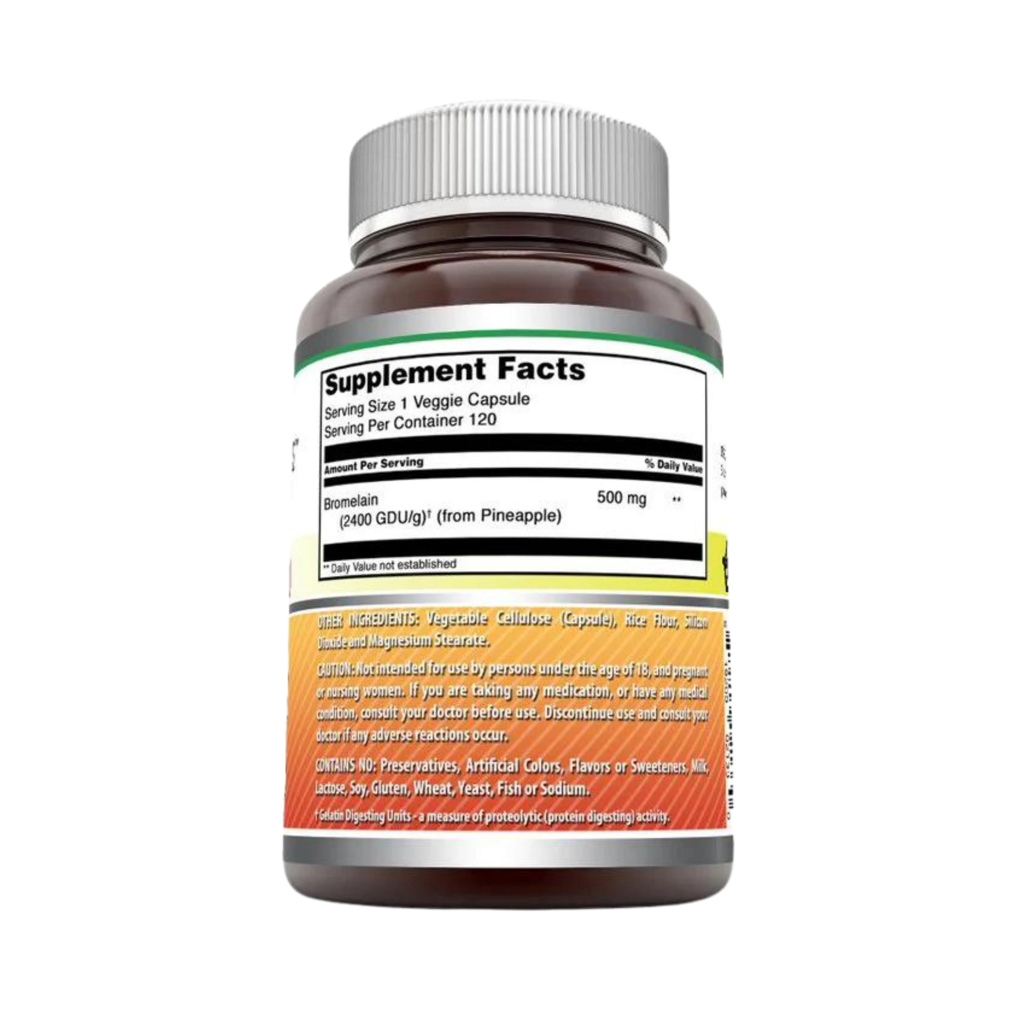 Amazing Formulas, Bromelain 2400 GDU, 500 Mg, 120 Veggie Capsules