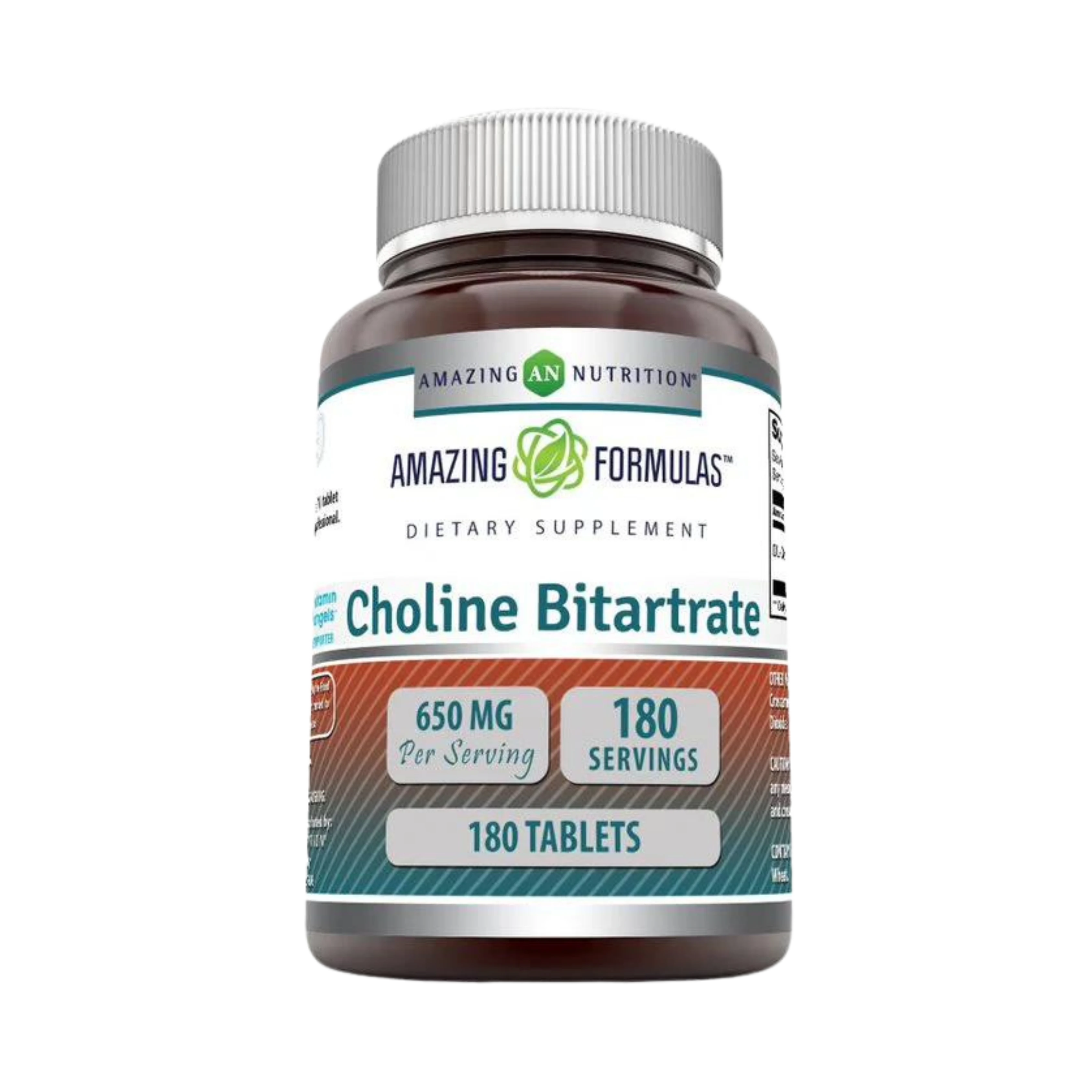 Amazing Formulas, Choline Bitartrate, 650 Mg, 180 Capsules