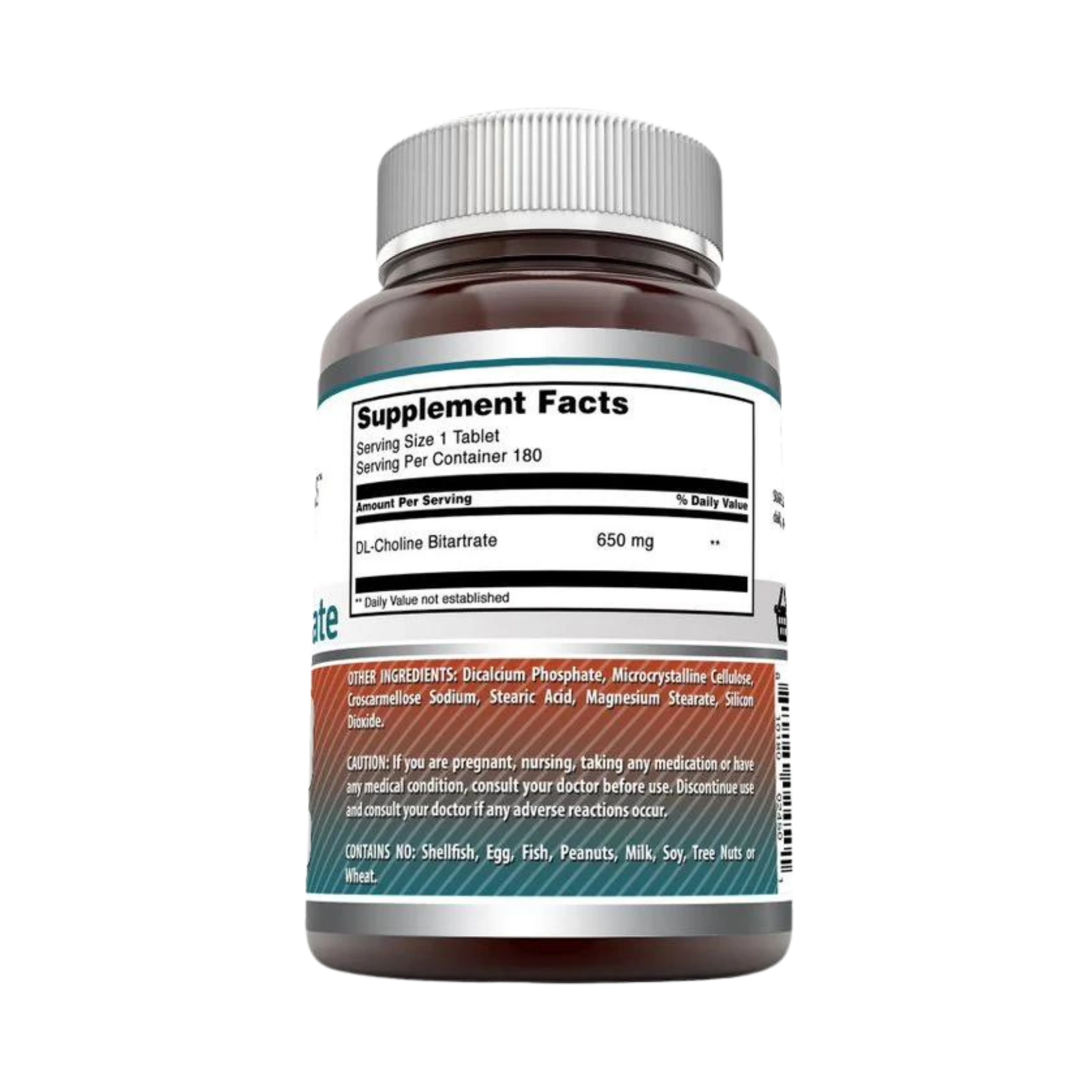 Amazing Formulas, Choline Bitartrate, 650 Mg, 180 Capsules