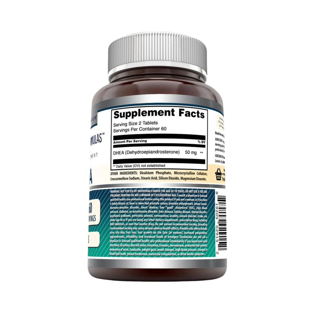 Amazing Formulas, DHEA Dietary Supplement, 50 Mg, 120 Tablets