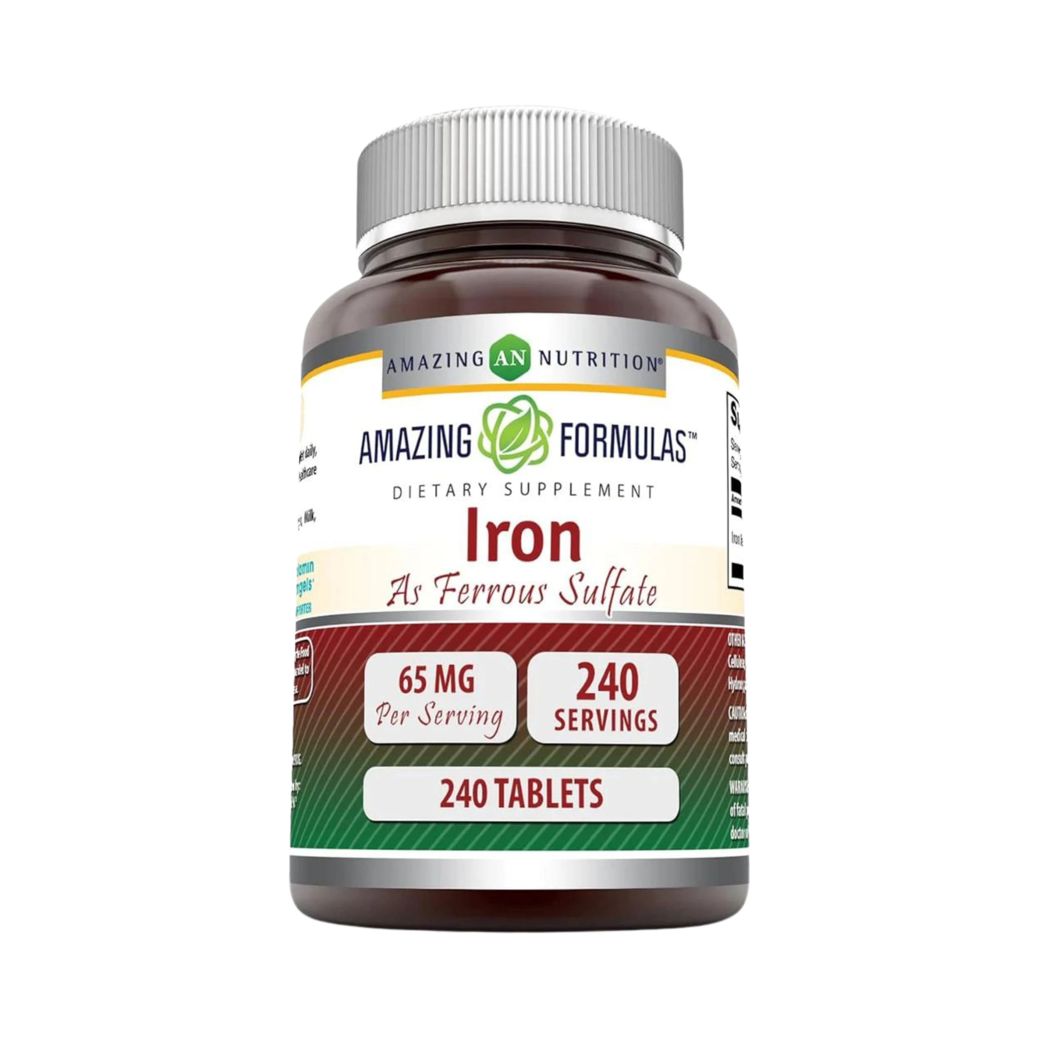 Amazing Formulas, Ferrous Sulfate, 65 Mg, 240 Tablets