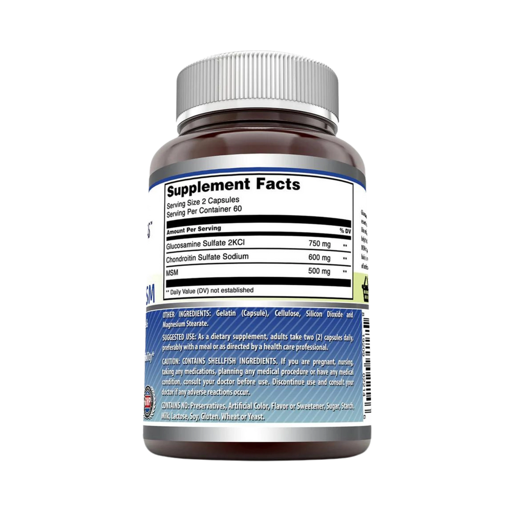 Amazing Formulas, Glucosamine Chondroitin & MSM, 120 Capsules
