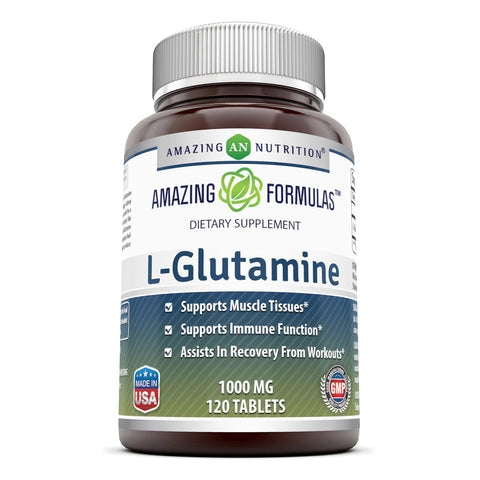 Amazing Formulas, L Glutamine, 1000 Mg, 120 Tablets