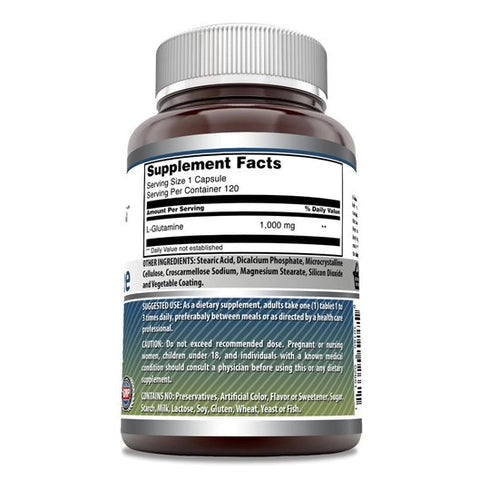 Amazing Formulas, L Glutamine, 1000 Mg, 120 Tablets