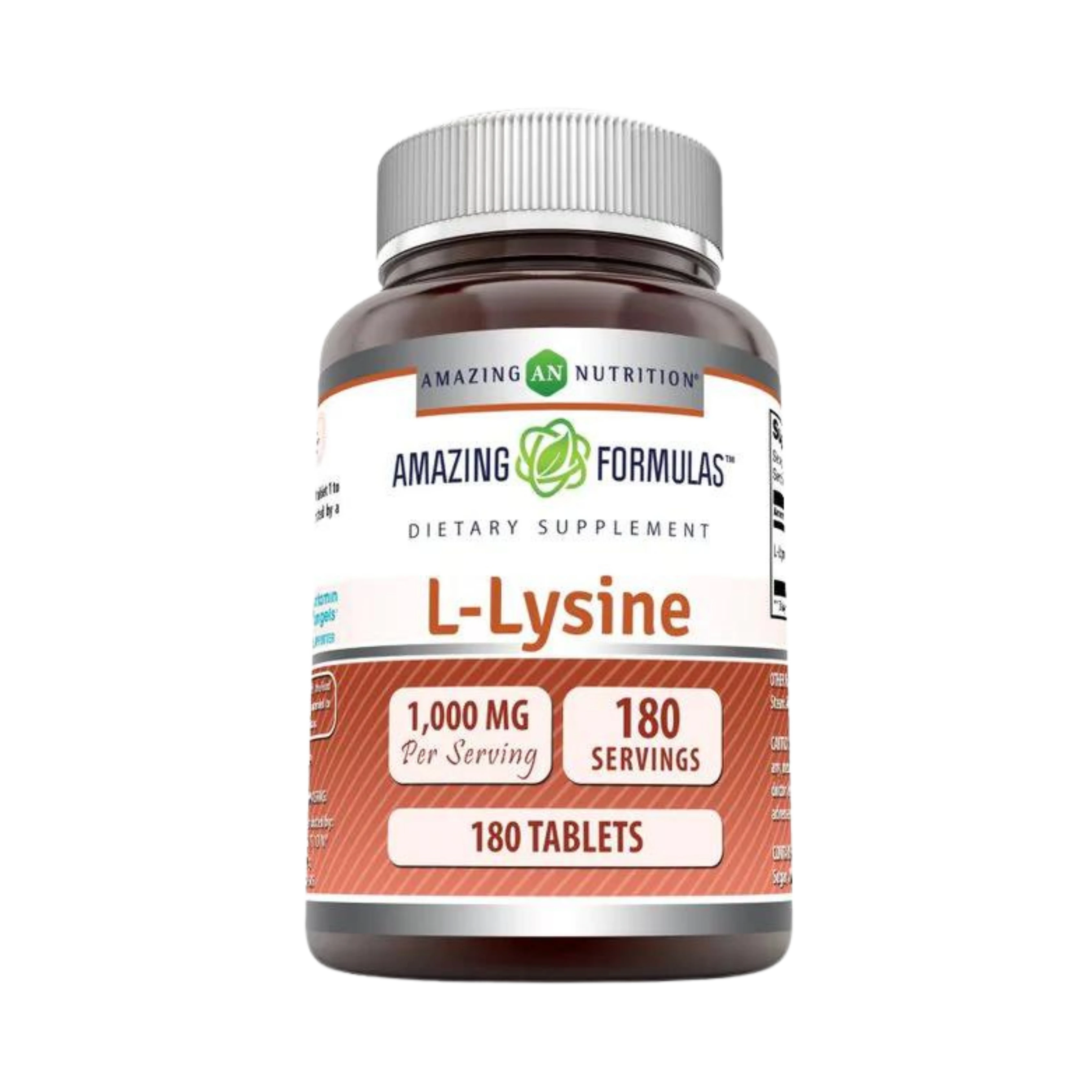 Amazing Formulas, L-Lysine, 1000 Mg, 180 Vegetarian Tablets