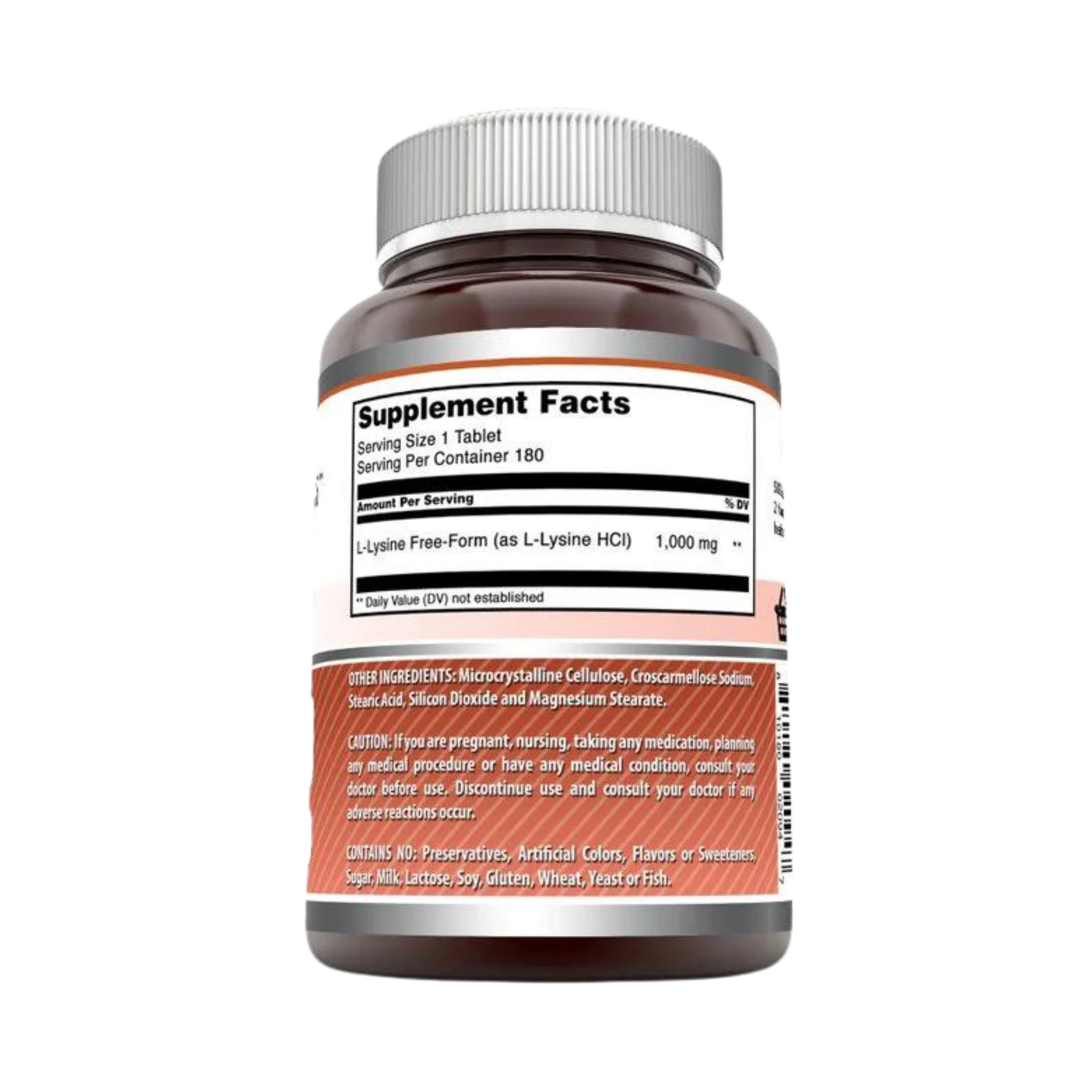 Amazing Formulas, L-Lysine, 1000 Mg, 180 Vegetarian Tablets