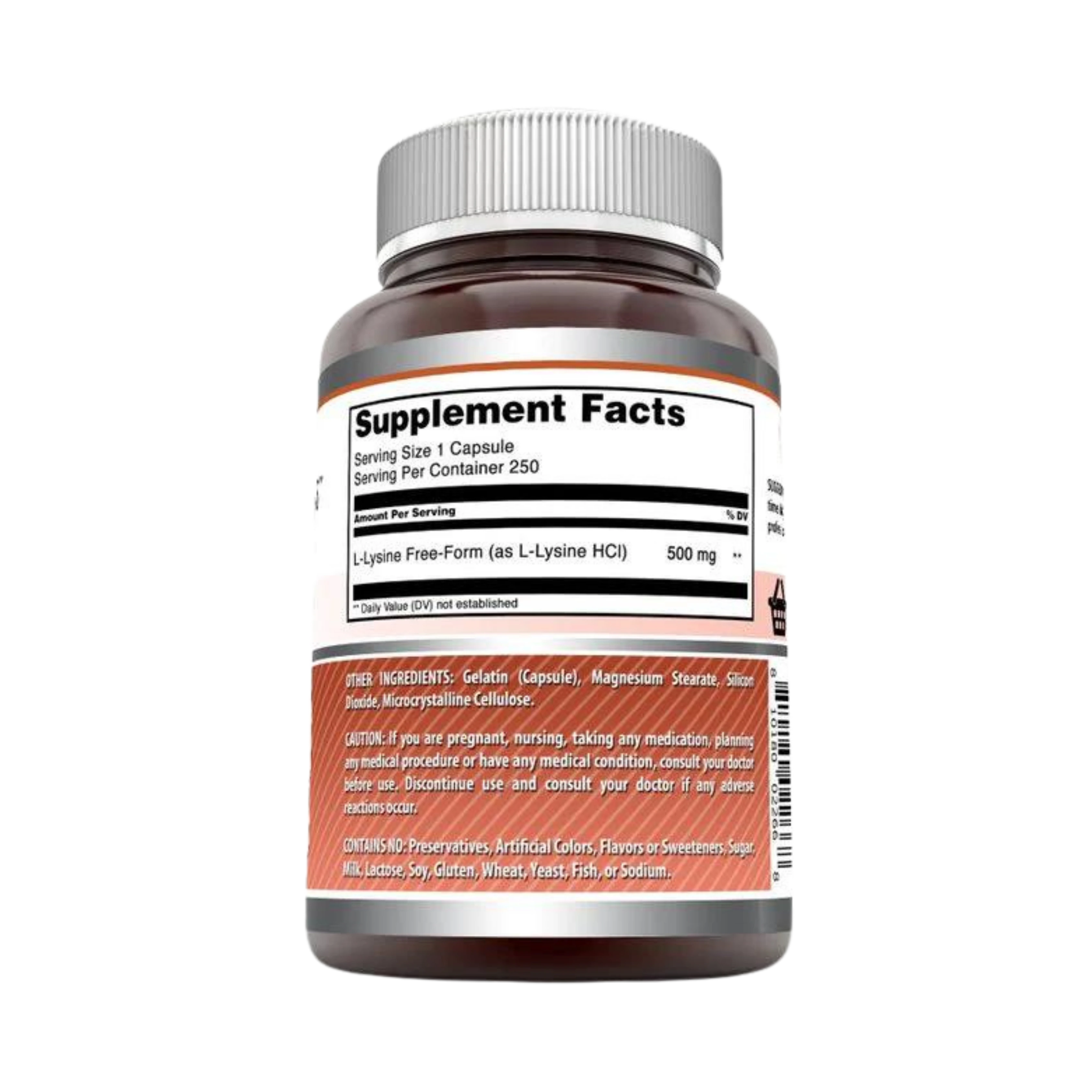 Amazing Formulas, L-Lysine, 500 Mg, 250 Caspules