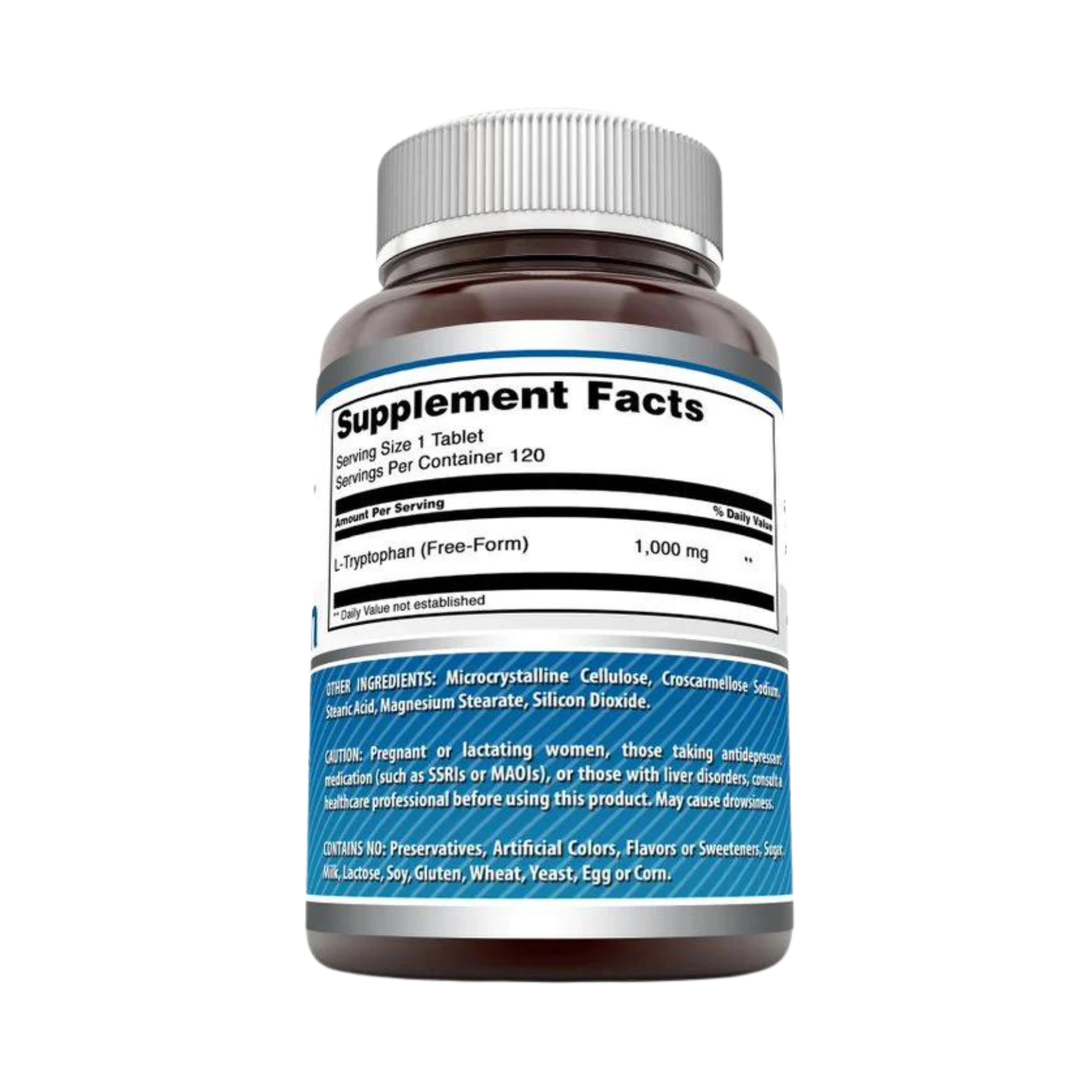 Amazing Formulas, L-Tryptophan, 1000 Mg, 120 Tablets