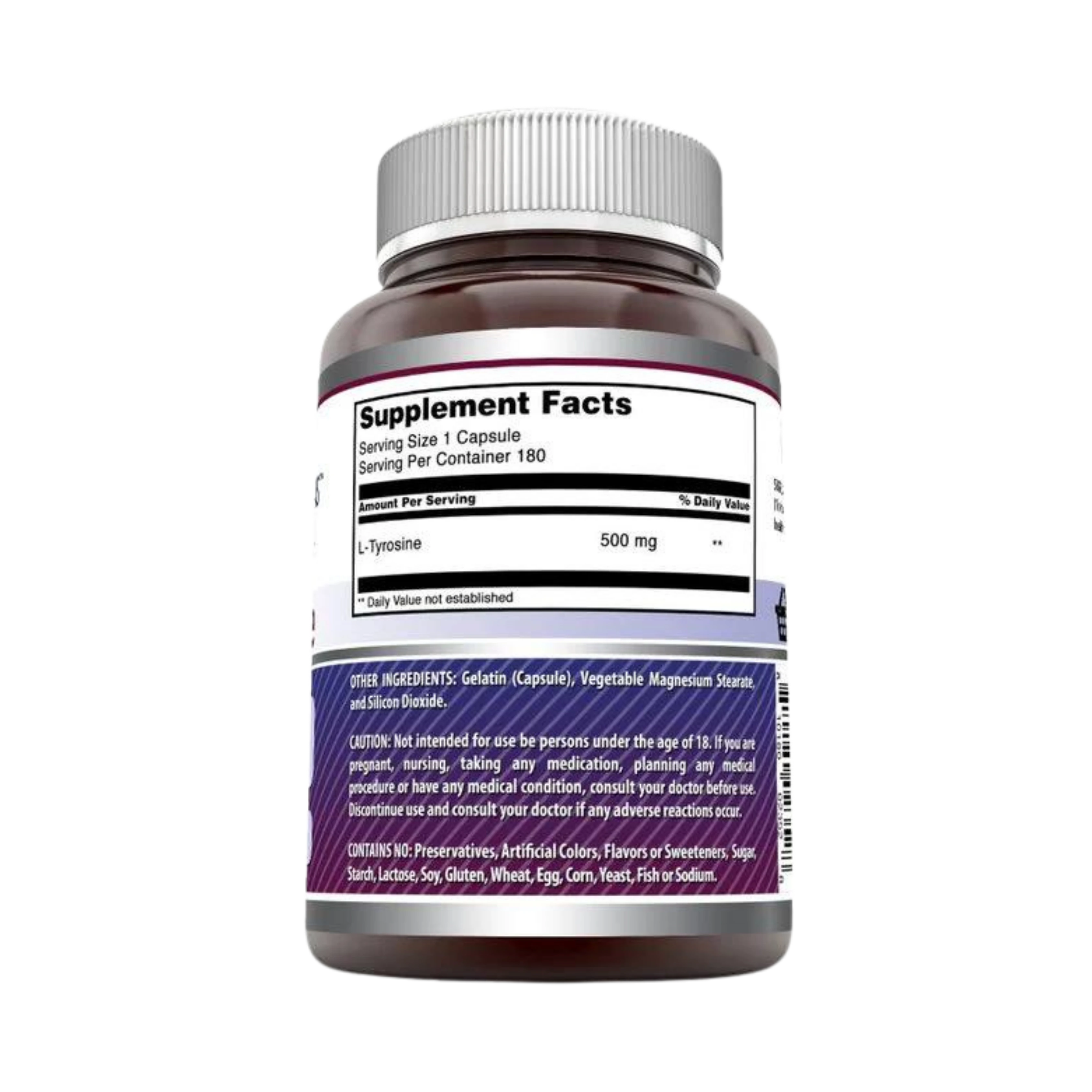 Amazing Formulas, L-Tyrosine, 500 Mg, 180 Capsules